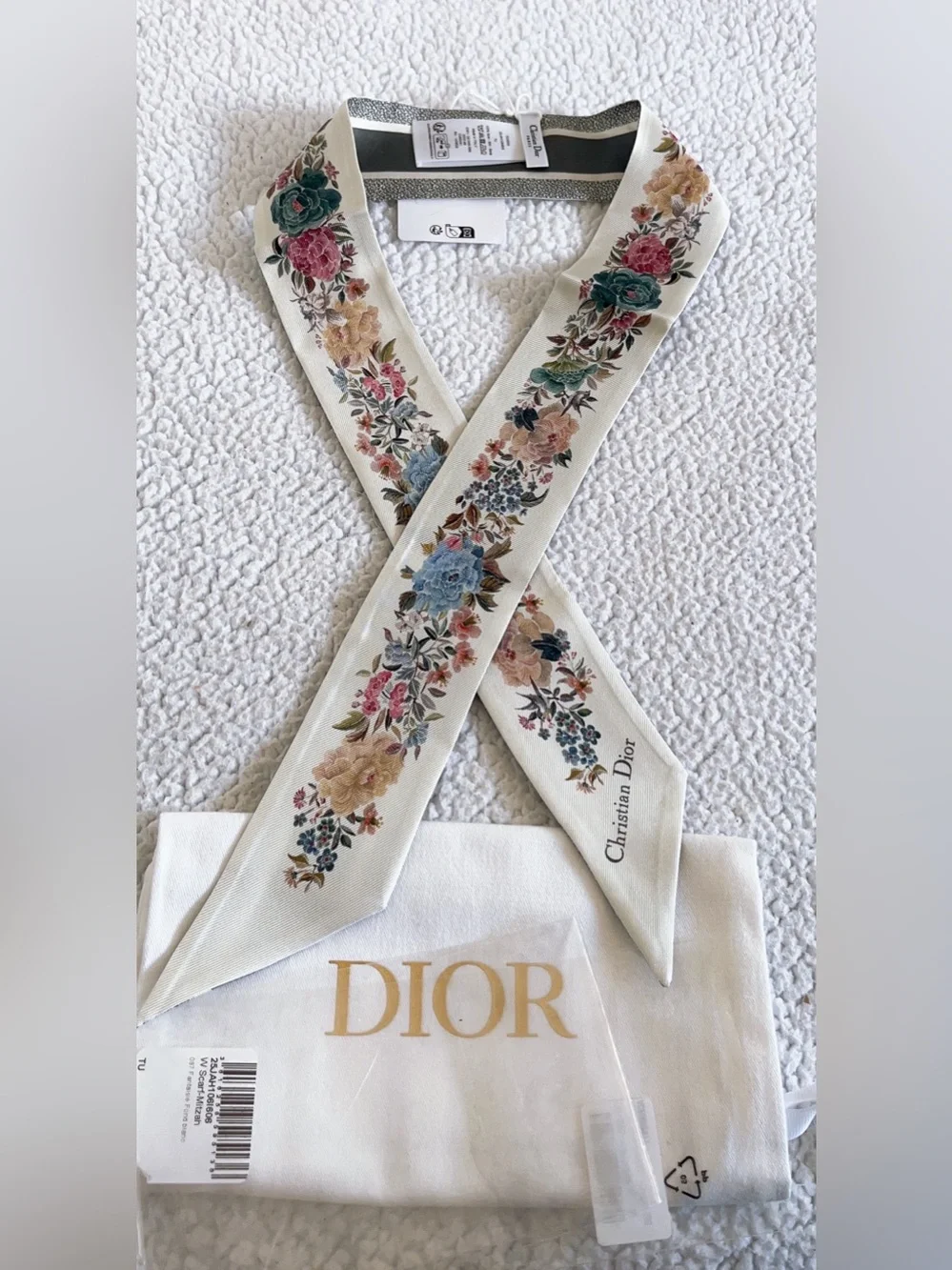 Dior Jardin D’hiver Mitzah Silk Scarf